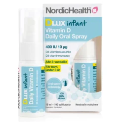 Nordic Health Dlux Infant Daily Oral Spray - D3-vitamiinisuusuihke 15 ml