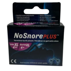 NoSnore PLUS XL - Kuorsausta hillitsevä nenä-upoke Koko XL x 4