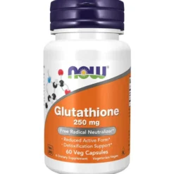 Now Foods Glutathione 250 mg 60 kaps. - Glutationi
