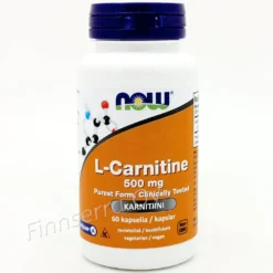 Now Foods L-Carnitine 500 mg - Karnitiini 60 kaps. - poistuu