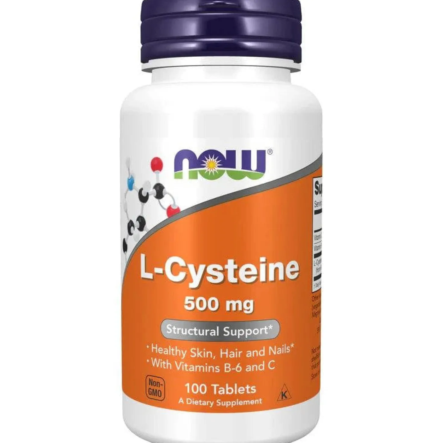 Now Foods L-Cysteine 500 mg - Kysteiini 100 tabl.