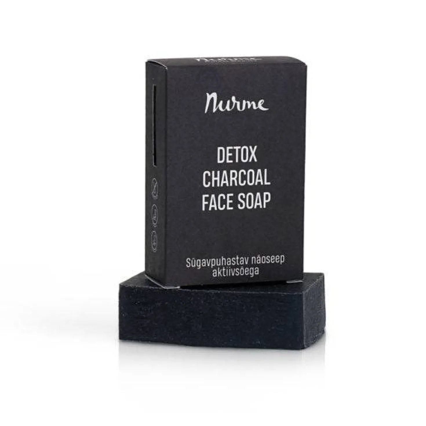 Nurme Detox Charcoal Face Soap - Syväpuhdistava hiilisaippua kasvoille 100 g