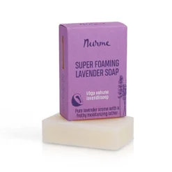 Nurme Super Foaming Lavender Soap - Rauhoittava laventeli-kookospalasaippua 100 g