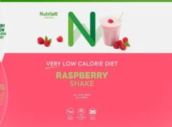 Nutrilett VLCD Raspberry Shake - Vadelmanmakuinen pirtelö 20 annospussia