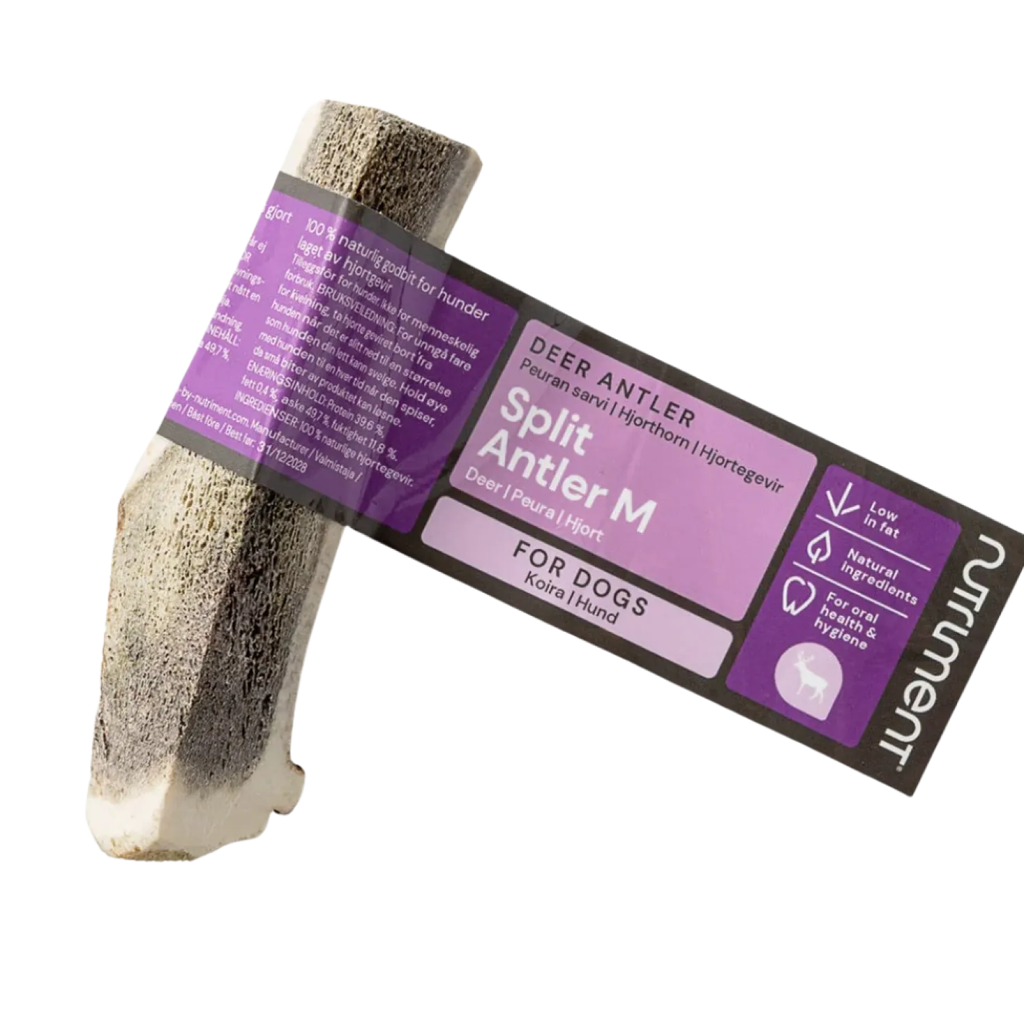 Nutriment Antler Peuransarvi koko M (halkaistu)