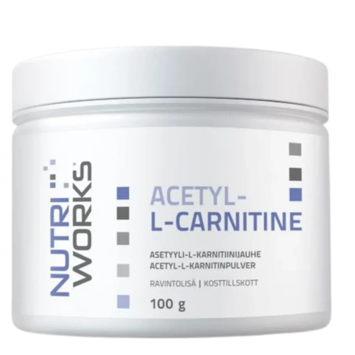 Nutri Works Acetyl-L-Carnitine - Asetyyli-L-karnitiinijauhe 100 g