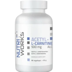 Nutri Works Acetyl - L-Carnitine 500mg - Asetyyli-L-Karnitiini 90 kaps.