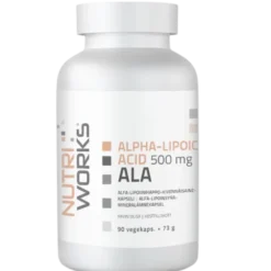 Nutri Works Alpha-Lipoic Acid 500 mg - Alfa-lipoiinihappo 90 kaps.