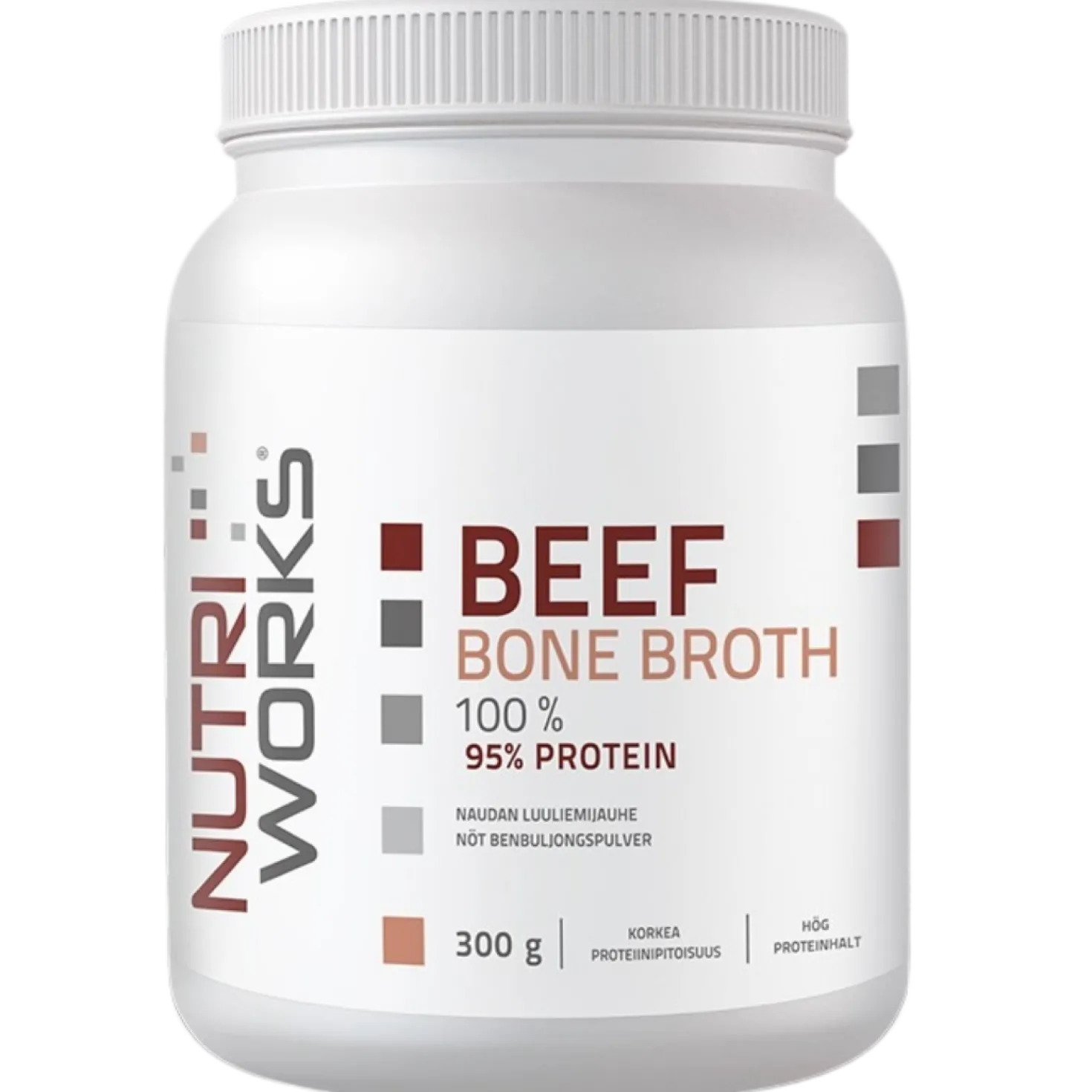 Nutri Works Beef Bone Broth 100 % - Luuliemijauhe 300 g