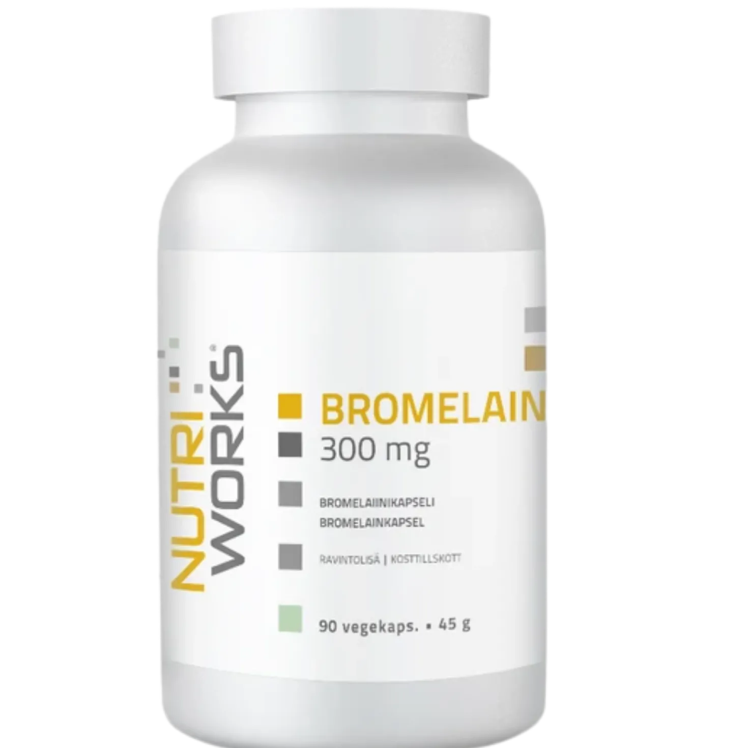 Nutri Works Bromelain 300 mg - Bromelaiinikapseli 90 kaps.