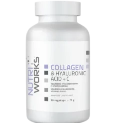 Nutri Works Collagen & Hyaluronic Acid + C 90 kaps.