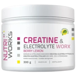 Nutri Works Creatine & Electrolyte Worx - Marja & Sitruuna 300 g