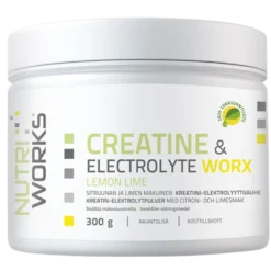 Nutri Works Creatine & Electrolyte Worx - Sitruuna & Lime 300 g