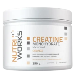 Nutri Works Creatine Monohydrate Orange - Kreatiinijauhe Appelsiini 250 g