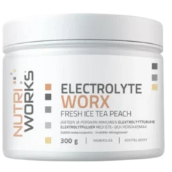 Nutri Works Electrolyte Worx - Elektrolyyttijauhe Jäätee & Persikka 300 g