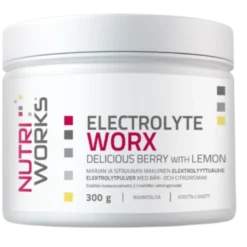 Nutri Works Electrolyte Worx - Elektrolyyttijauhe Marja & Sitruuna 300 g