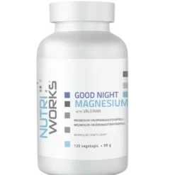 Nutri Works Good Night Magnesium With Valerian - Magnesium-valeriaanauutekapseli 120 kaps.