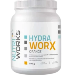 Nutri Works Hydra Worx Orange - Appelsiininmakuinen hiilihydraatti-elektrolyyttijauhe 500 g