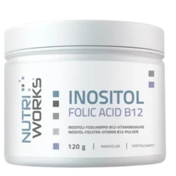 Nutri Works Inositol Folic Acid B12 - Inositoli-foolihappo-B12-vitamiinijauhe 120 g