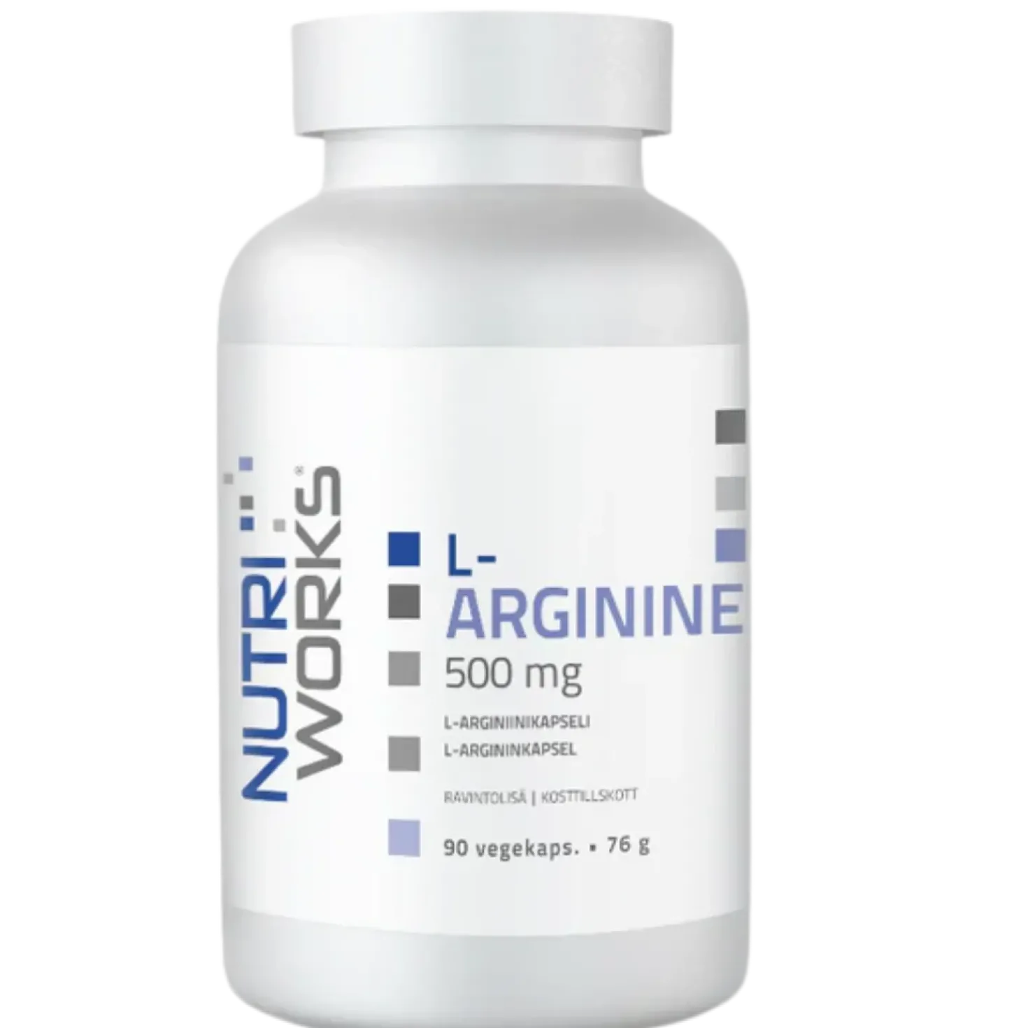 Nutri Works L-Arginine - L-arginiinikapseli 500 mg 90 kaps.