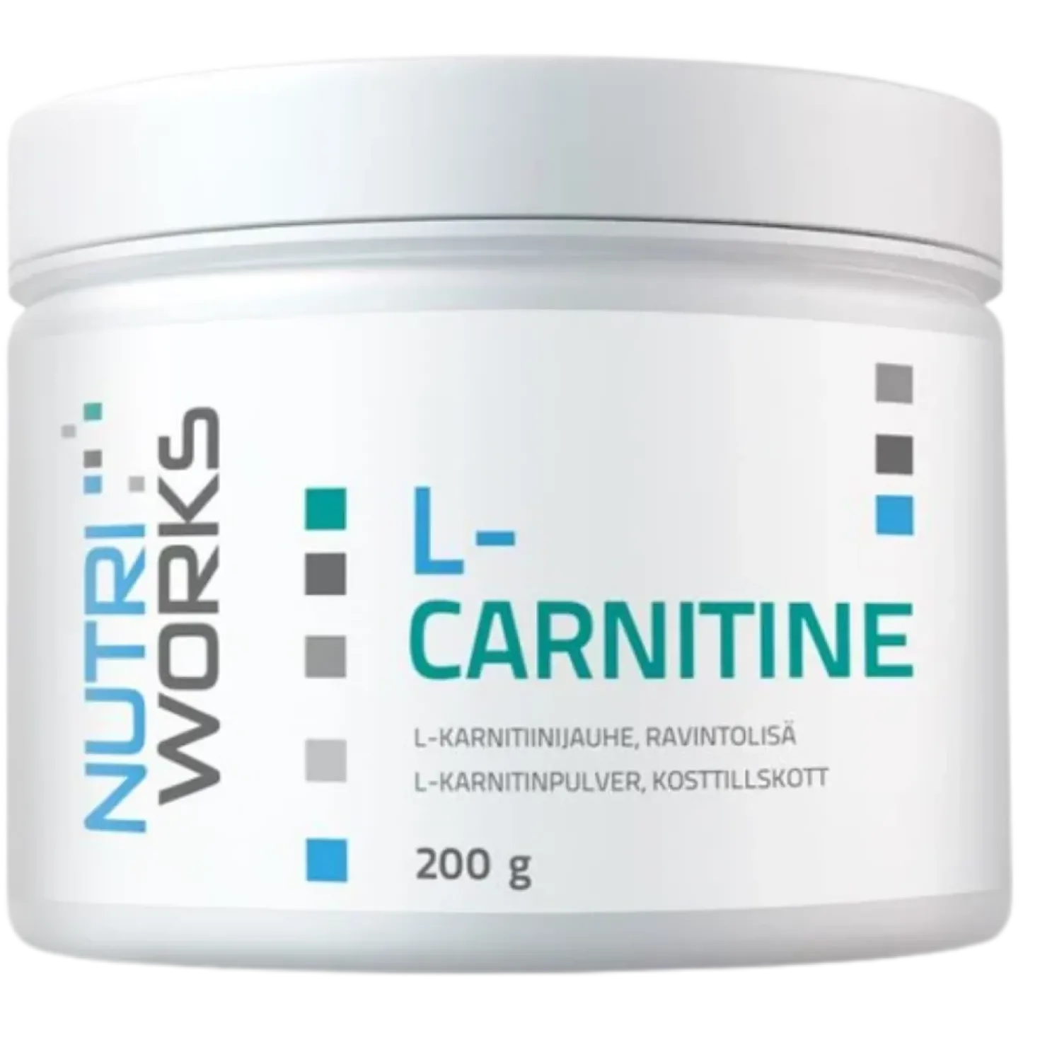 Nutri Works L-Carnitine - L-karnitiinijauhe 200 g