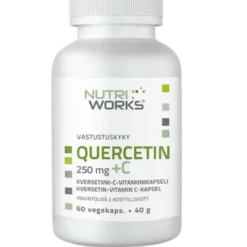 Nutri Works Quercetin 250 mg + C - Kversetiini-C-vitamiinikapseli 60 vegekaps.