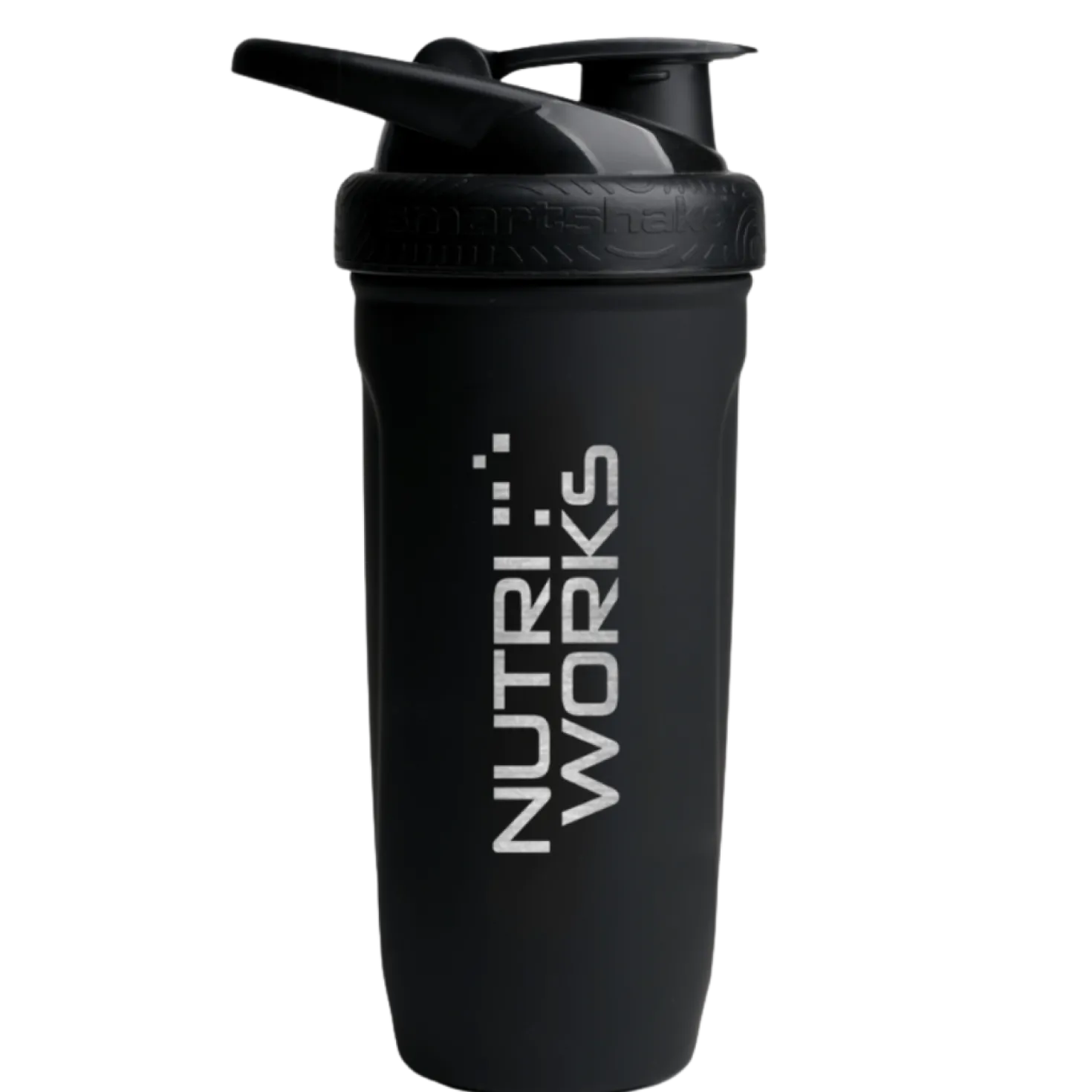Nutri Works Reforce Stainless Steel Shaker - Musta 700 ml
