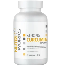 Nutri Works Strong Curcumin + Piperine - Kurkuma-mustapippuriuute 90 kaps.