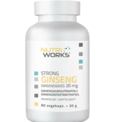 Nutri Works Strong Ginseng - Ginsengjuuriuutekapseli 60 kaps.