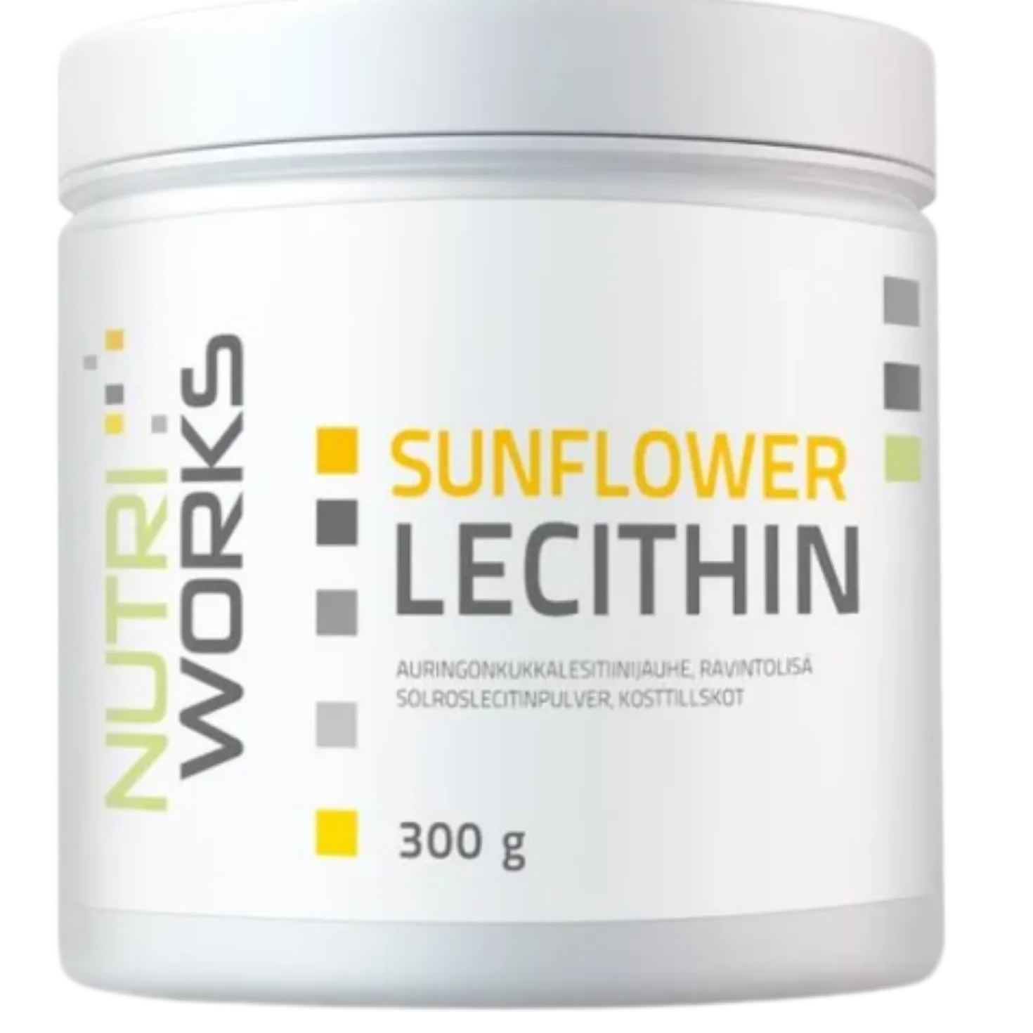 Nutri Works Sunflower Lecithin - Auringonkukkalesitiinijauhe 300 g