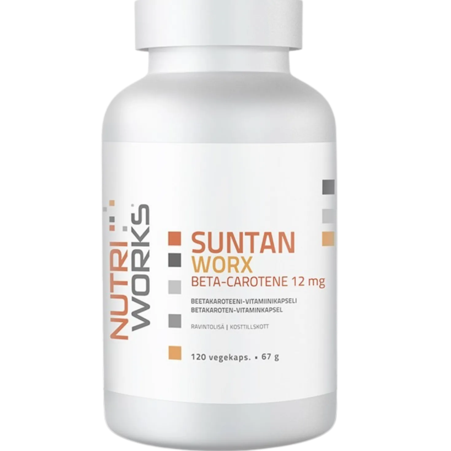 Nutri Works SunTan Worx - Aurinkokapseli 120 kaps.