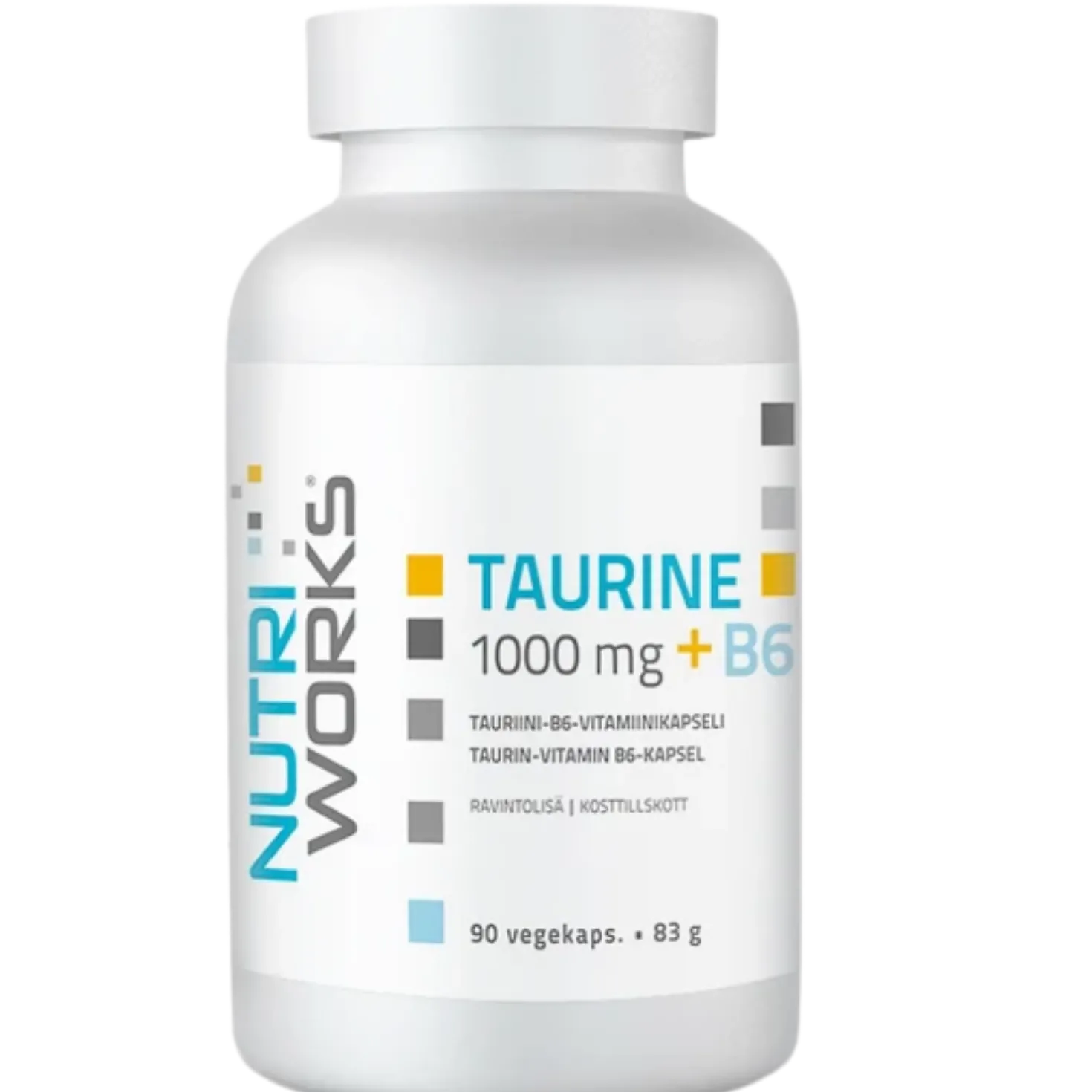 Nutri Works Taurine 1000 mg +B6 90 kaps.