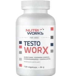Nutri Works Testo Worx - Kivennäisainekapseli 120 kaps.
