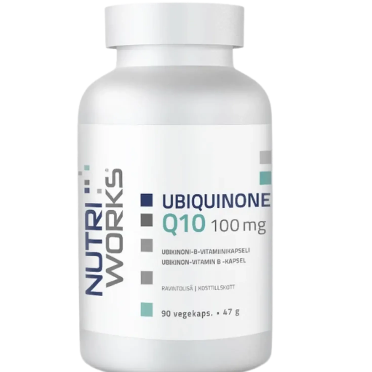 Nutri Works Ubiquinone Q10 100 mg - Ubikinoni-B-Vitamiinikapseli 90 kaps.