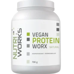 Nutri Works Vegan Protein Worx Natural - Kasviproteiinijauhe 700 g - HUOM Päiväys 12/2026