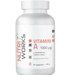Nutri Works Vitamin A 1000 µg - A-vitamiini 90 kaps.