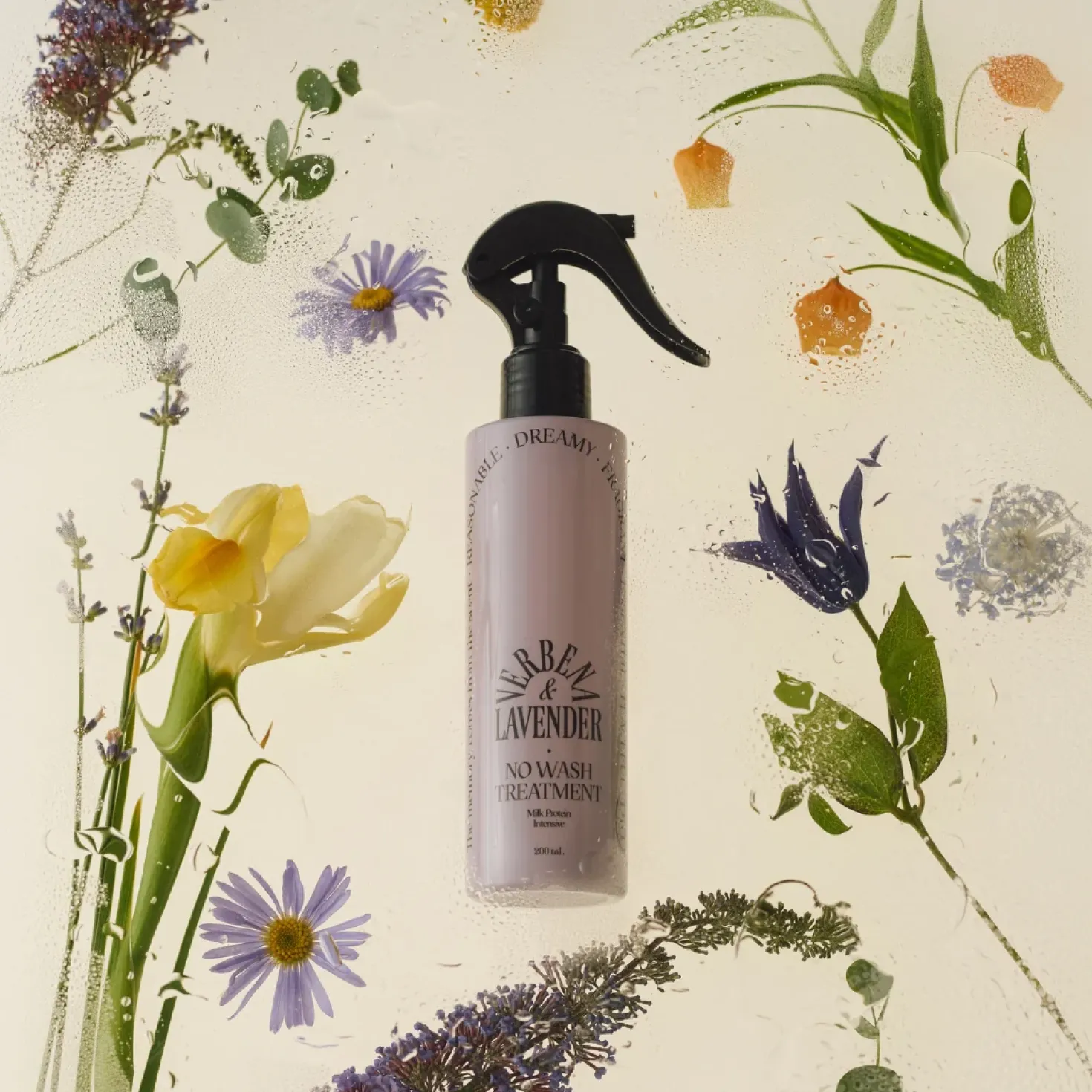 odiD Milk Protein Intensive No Wash Ampoule Treatment - Hoitoaine Verbena Lavender 200 ml