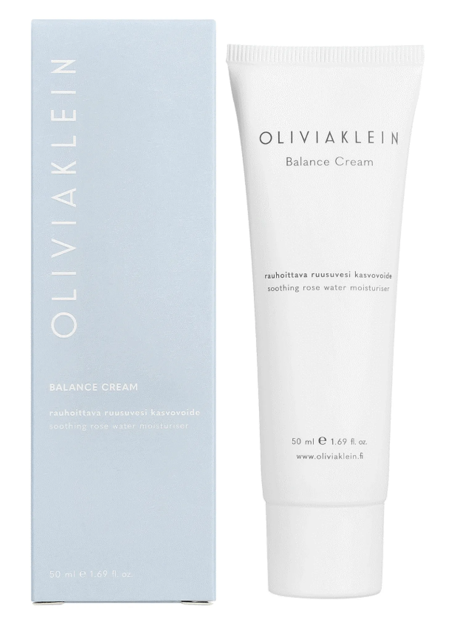 Olivia Klein Balance Cream - Rauhoittava Ruusuvesi Kosteusvoide 50 ml