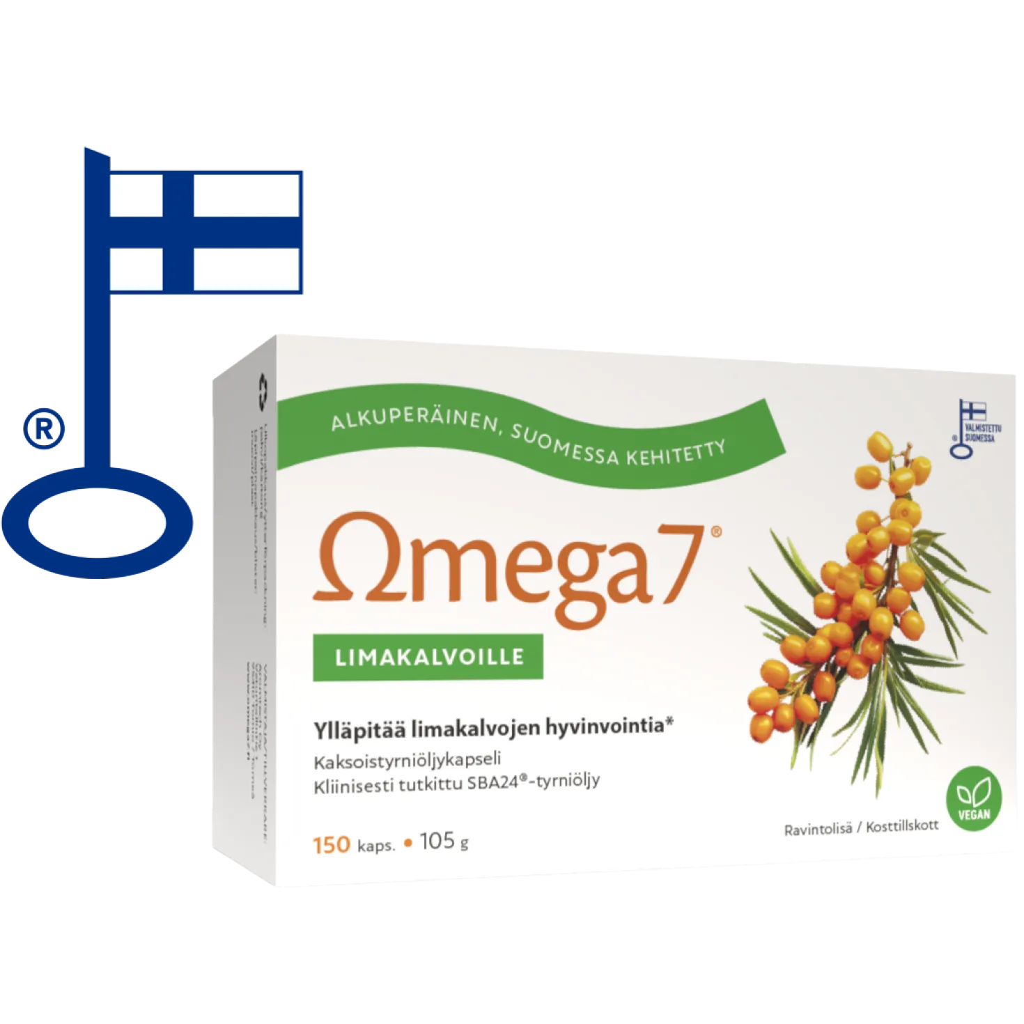 Omega7 SBA24® Kaksoistyrniöljykapseli 150 kaps. - Valmistaja: Aromtech
