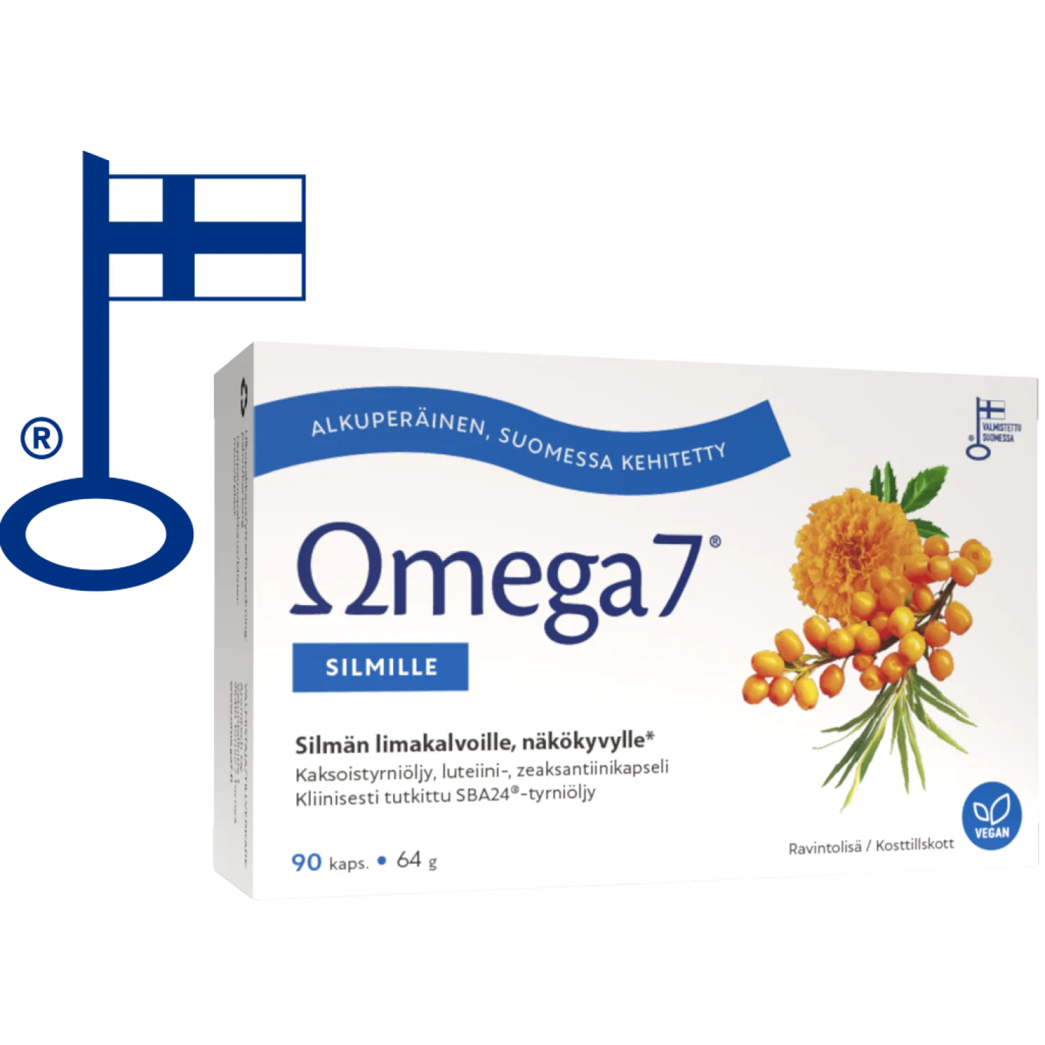 Omega7 SBA24® + Luteiini Silmille 90 kaps. - Valmistaja: Aromtech