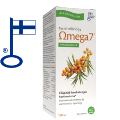Omega7 SBA24® Tyrni-Oliiviöljy 150 ml - Valmistaja: Aromtech