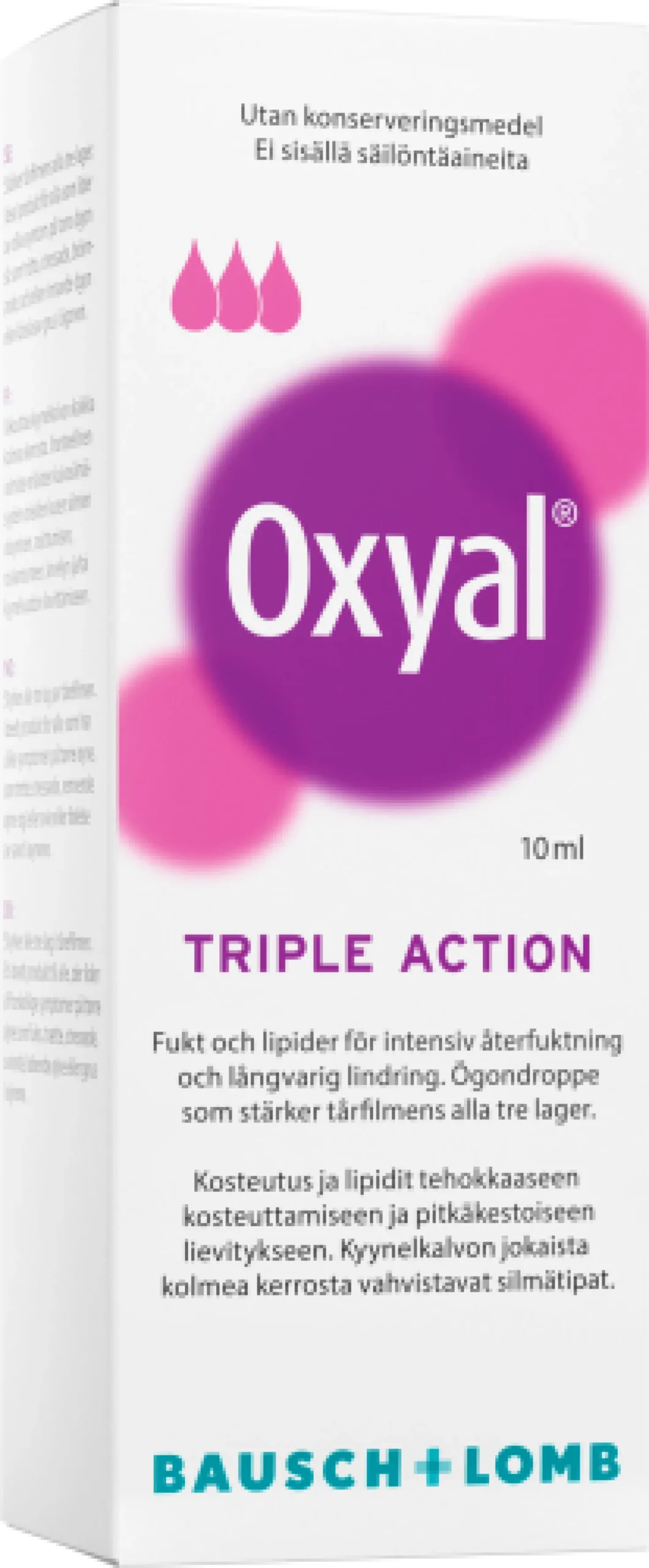 Oxyal Triple Action - Silmätipat 10 ml