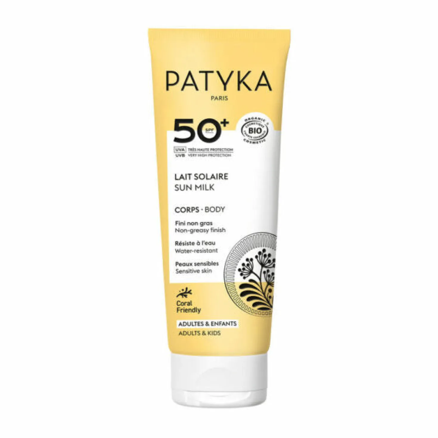 Patyka Body Sun Milk - Aurinkovoide SPF50 100 ml - erä - poistuu