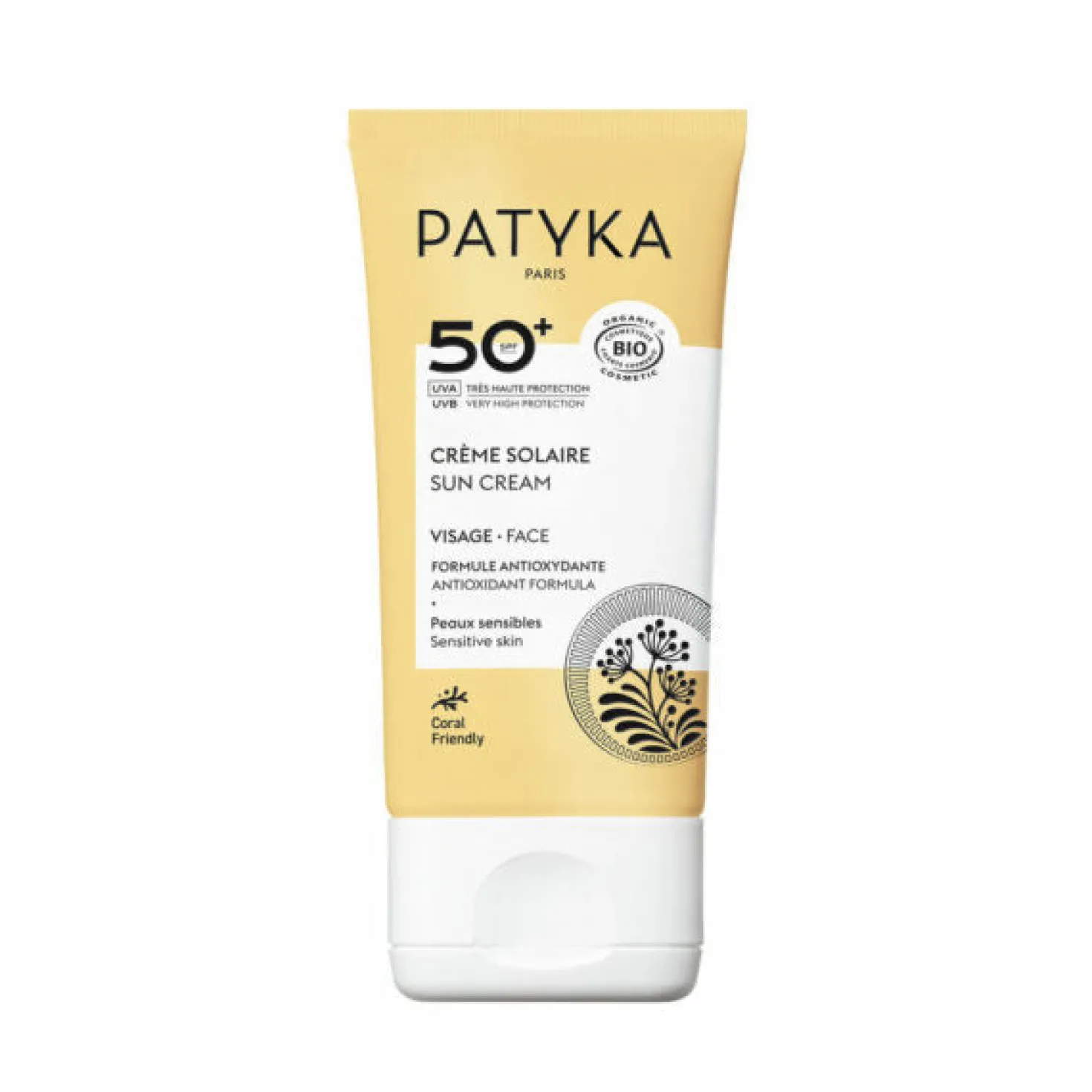 Patyka Face Sun Cream - Aurinkovoide Kasvoille SPF50 40 ml - erä - poistuu