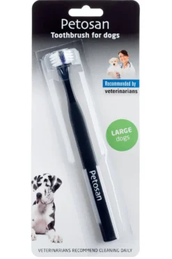 Petosan Toothbrush For Dogs - Kaksihaarainen Hammasharja Koirille L-Koko