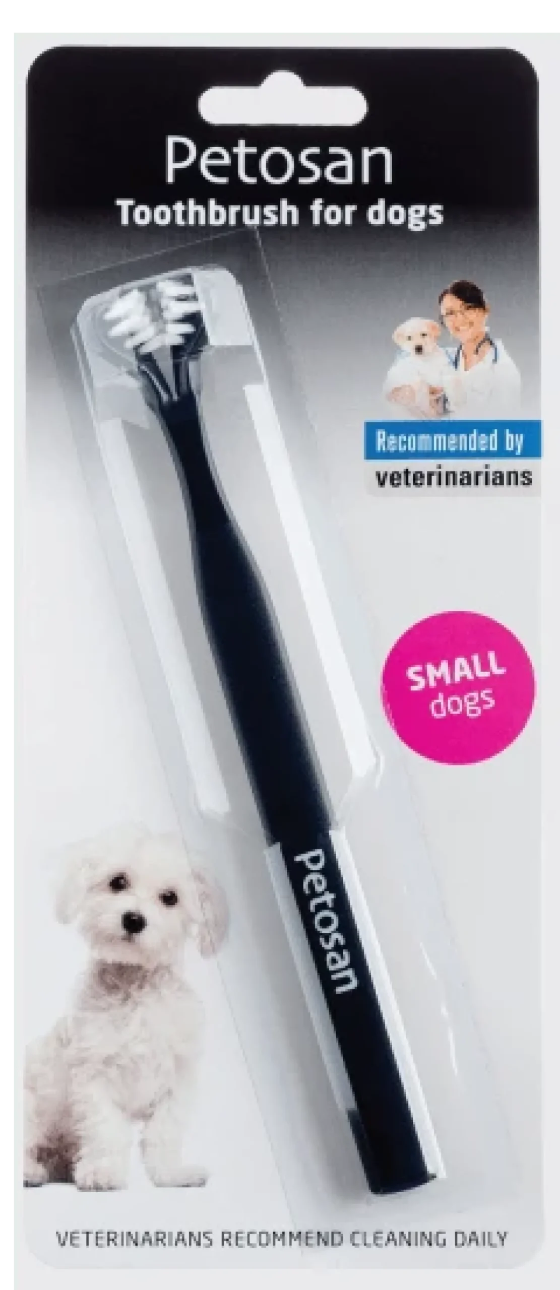 Petosan Toothbrush - Kaksihaarainen Hammasharja Koirille S-Koko