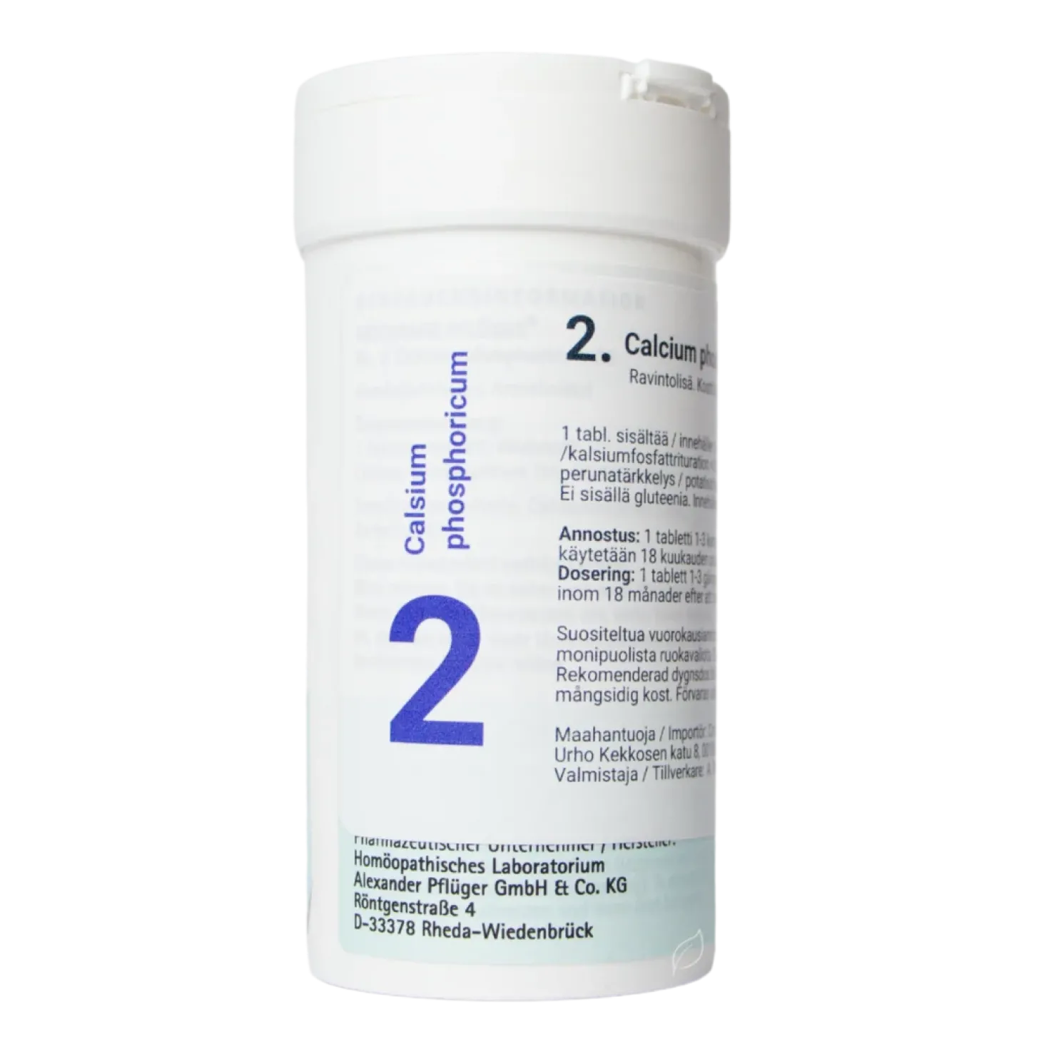 Pflüger Nro 2 Calcium Phosphoricum - Solusuola 400 tabl