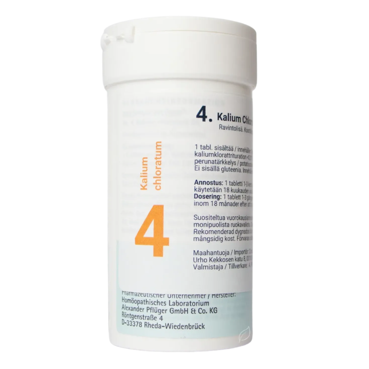 Pflüger Nro 4 Kalium Chloratum - Solusuola 400 tabl