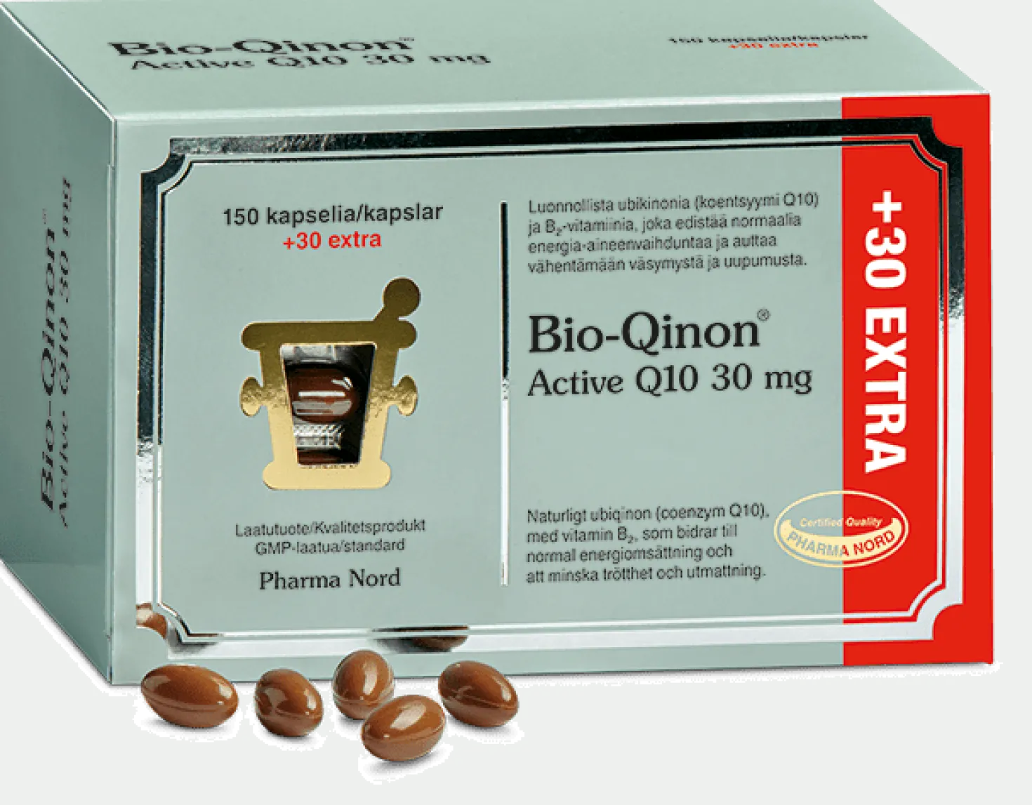 Pharma Nord Bio-Qinon Active Q10 30 mg 150+30 kaps.