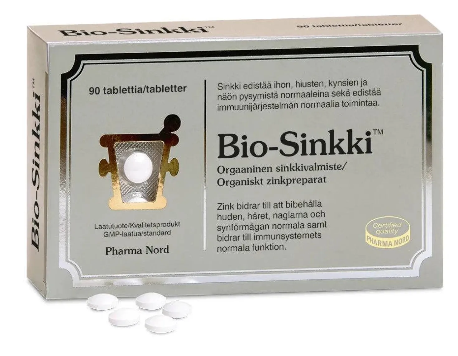 Pharma Nord Bio-Sinkki - Sinkkiglukonaattia 15 mg 90 tabl